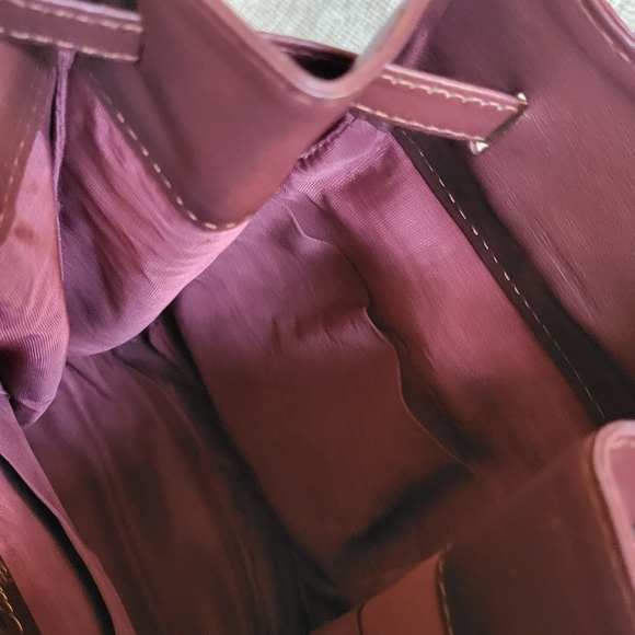 Cartier Must Line Drawstring Shoulder Bag Bordeaux Leather ...Authentic.. - Picture 11 of 14